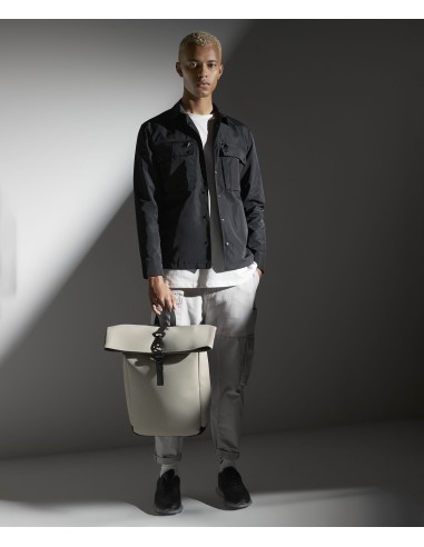 B-BG335-Matte PU Roll-Top Backpack